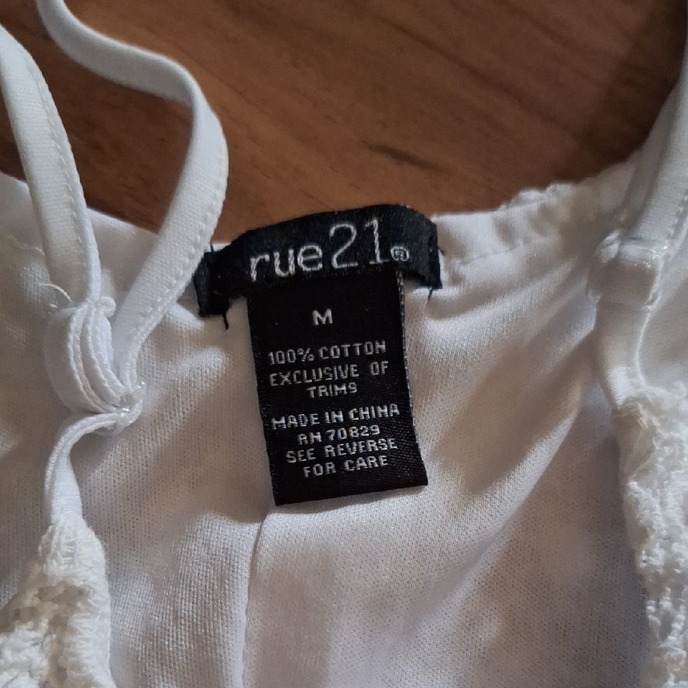 Rue21 Cream Cropped Embellished Camisole - Picture 2 of 2